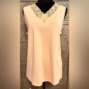 💗NWT DAVENIL Pink Sleeveless Top